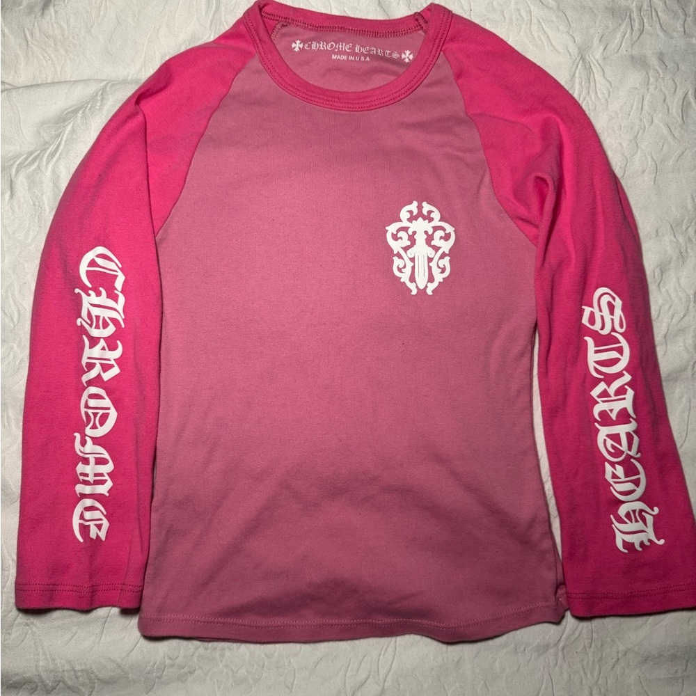 Chrome Hearts Women’s S Pink Long Sleeve Shirt